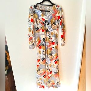 Vintage late 60s early 70s dress one of a kind handmade